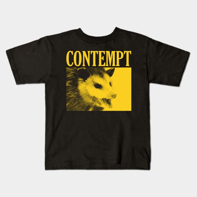 Contempt Opossum Kids T-Shirt by giovanniiiii